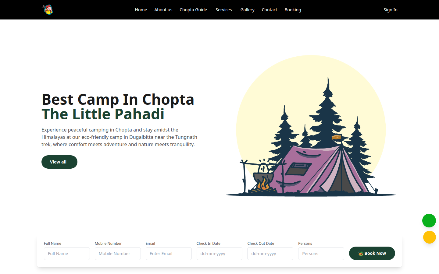 LittlePahadi website desktop preview